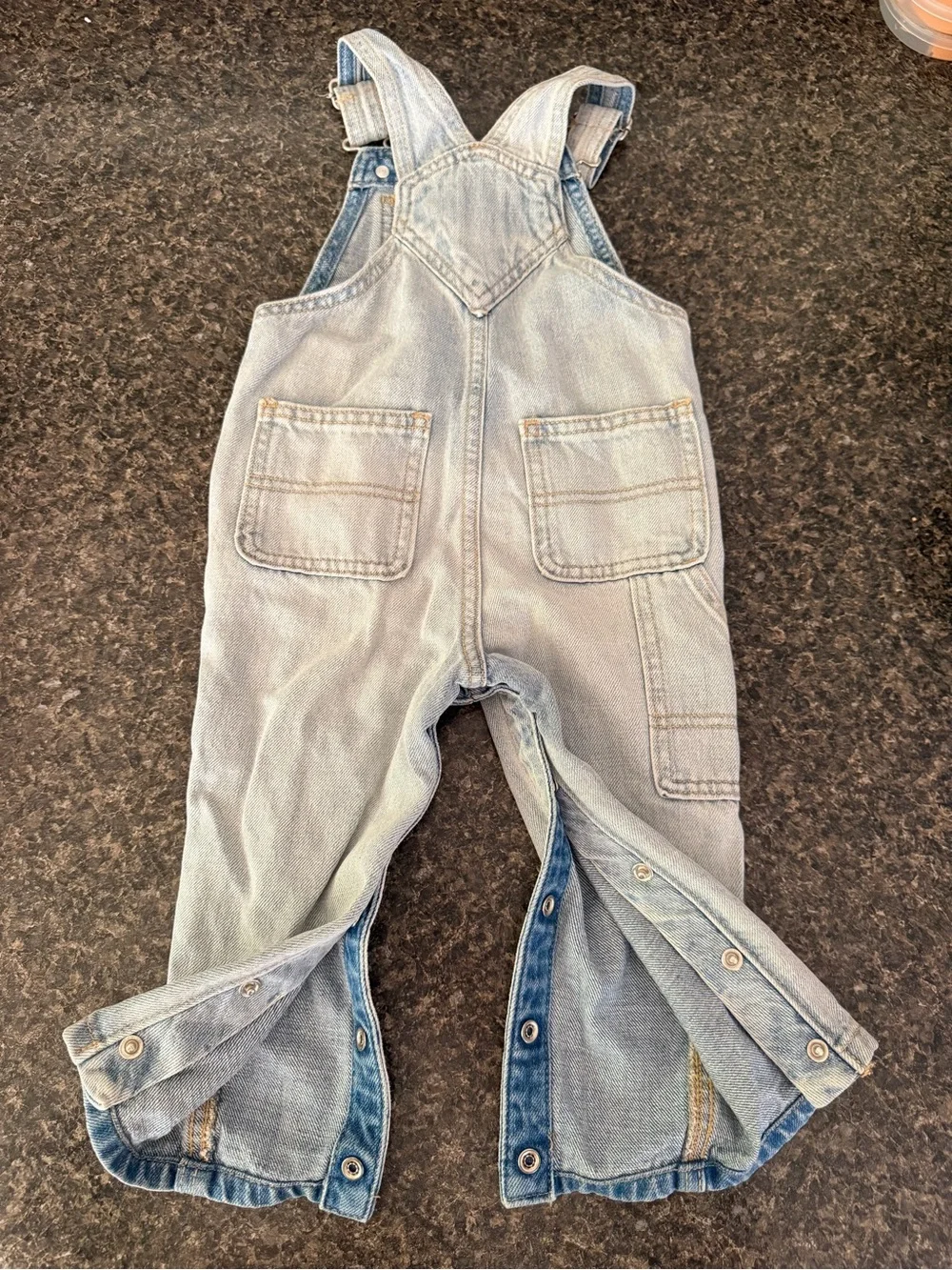 Old Navy Blue Denim Overalls - Workwear Label